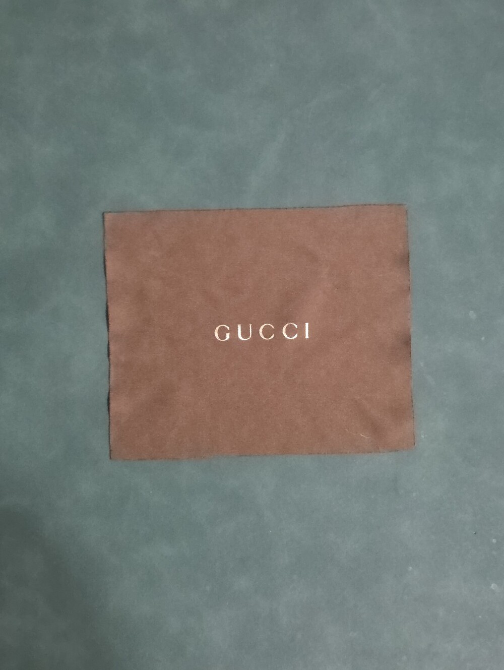 Gucci Brown Microfiber Eyeglasses Cleaning Cloth | Gold Logo